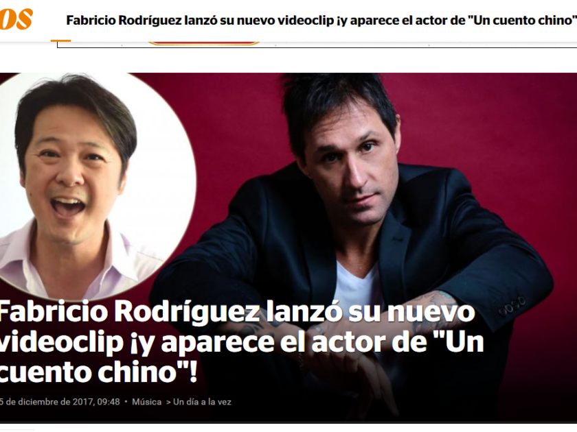 Fabricio Rodríguez lanzó su nuevo videoclip ¡y aparece el actor de «Un cuento chino»